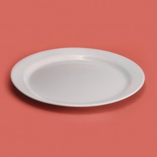 Plato Playo Circular Grande Con Borde 31 cm.
